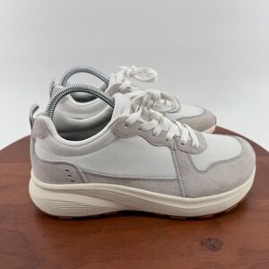 BRONAX S75 White Grey‎ Suede Walking Lifestyle Sneakers EU 39 US Women 8 Men 6.5